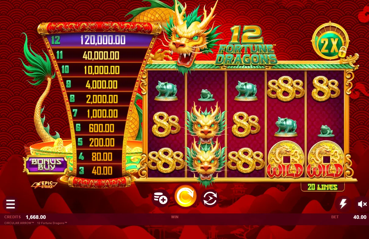 12 Fortune Dragons demo